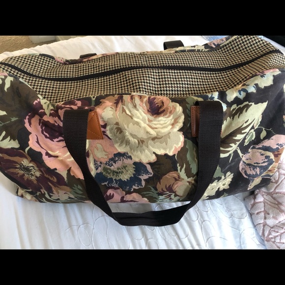 Handbags - Large Floral and Patterned Duffle Bag